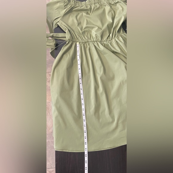 New York & Company - Off-The-Shoulder Poplin Balloon Dress (NWT) - Picture 7 of 8